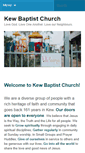 Mobile Screenshot of kewbaptist.org.au
