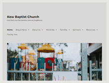 Tablet Screenshot of kewbaptist.org.au
